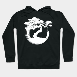 'Bonsai Tree Enso Circle' Cool Japanese Tree Hoodie